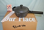 New Our Place Mini Perfect Pot Charcoal 2.5QT 2.4L W/beechwood Spoon. Price: $99.99.