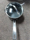 Kirkland Signature 2 Qt Non-stick Aluminum Saucepan With Lid, Gray, Long Handle Used. Price: $25.00.