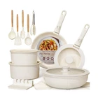 Astercook 21PCS Pots & Pans Set Non Stick,ceramic Cookware Detachable Handle New. Price: $84.99.