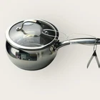 David Burke 3 Qt Prestige Saucepan Stainless Steel Commercial Grade W/ Lid New. Price: $49.99.