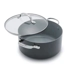 Greenpan Valencia Pro 5 Quart Gray Casserole Nonstick Ceramic Pot Induction Safe New. Price: $147.90.