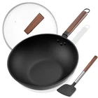 Carbon Steel Including Glass Cover And Silicone Spatula, 13-INCH Woks &... New. Price: $62.53.