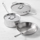 All-clad D3 Tri-ply Stainless-steel 5-PIECE Cookware Set New. Price: $272.00.