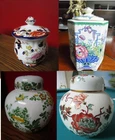 Masons England Antique Ginger Jar, Covered Urn Mandalay Strathmore, Manchu - Pic Used. Price: $75.00.