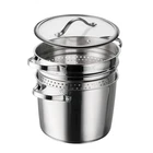 Tramontina Stainless Steel 8-QUART Multi-cooker With Pasta Insert New. Price: $64.99.