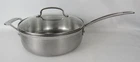Cuisinart Stainless Saut Pan W/ Lid & Helper Handle 3.5 Qt MCP33-24HN Nice Used. Price: $34.97.