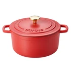 Carote Enameled Cast Iron Dutch Pot With Lid, 4 Qt Ovens, Heavy-duty New. Price: $109.58.