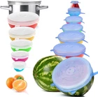 Yxyl 14 Pcs Reusable Silicone Stretch And Seal Lids For Food Storage, Blue New. Price: $16.45.