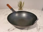 New - Yosukata 13.5" Carbon Steel Wok Pan, Flat Bottom Pow. Price: $96.00.