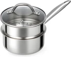 Ohtomber Stainless Steel Sauce Pan Tri-ply 1.5 Quarts Steamer For Cooking, Sma New. Price: $37.99.