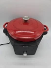 Instant Precision 6-QT Enamel Cast Iron Electric Dutch Oven Red DOMC6001 Used. Price: $34.95.