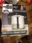 Nutrichef NCSP12 Quart Stainless Steel Stockpot Glass Lid 500F Heavy New. Price: $65.95.