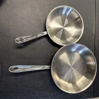All-clad D3 10-PIECE Tri-ply Stainless Cookware Set Pots Pans Induction Oven Used. Price: $480.00.