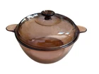 Corning Vision Amber Glass Dutch Oven & Lid Stock Pot 4.5L Usa Sourdough Bread Used. Price: $49.97.