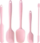Dufeimoy 5 Piece Pink Silicone Set, Heat Resistant Rubber Open. Price: $7.99.