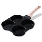 Carote Egg Omelette Pan, 4-CUP Nonstick Granite 7.4 Inches, Black New. Price: $37.24.