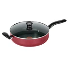 T-fal Simply Cook 5QT Nonstick Saute Pan With Lid Red New. Price: $19.99.