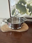Scanpan Stainless Steamer Insert 8.5 Lightly Used No Lid. Price: $39.99.