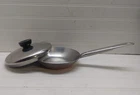 Revere Ware Patio 6" Skillet Institutional Copper Clad Stainless Frying Pan Lid Used. Price: $197.99.