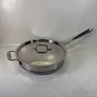 All-clad Copper Core 3 Quart Stainless Steel Saucier Pan + Lid Usa Used. Price: $199.99.