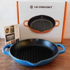 Creuset Signature Cast Iron 9.75 Inch Round Deep Grill Pan Marseille - New. Price: $139.95.