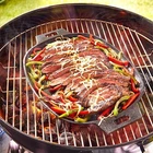 Pampered Chef Cast Iron Sizzle Skillet Wood Trivet #100369𘡒 New. Price: $95.00.