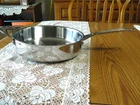 Cuisinart 3.5 Qt. Stainless Steel 11" Saute Pan W/helper Handle # 7335-26HG Euc Used. Price: $32.99.