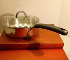 Meyer 18/10 Stainless 9"FRY Pan Deep Skillet Steel Raised Bottom W/lid Used. Price: $29.89.