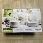Greenpan Reserve Hard Anodized Healthy Ceramic Nonstick Cookware Set, Taupe New. Price: $163.10.