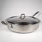Huge All Clad Master Chef 13.5" Diameter Saute Skillet Fry Pan Ideal For Camping Used. Price: $75.00.