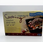 New Calphalon Hard-anodized Nonstick 16X12" Roaster With Rack. Price: $42.99.