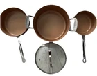 Bulbhead (10824) Red Pc Copper-infused Ceramic Non-stick Cookware Set. Price: $32.00.