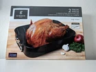 Gibson Piece Carbon Steel Roasting Set 16"X12"X3" Top With Rack New. Price: $12.99.