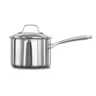 Calphalon Classic Stainless Steel Sauce Pan 3.5-QUART Impact-bonded Aluminum New. Price: $128.49.