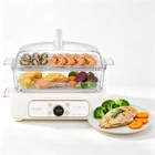 Vevor Electric Food Steamer 6.3 Qt Glass Vegetable With 2-TIER Trays New. Price: $103.99.