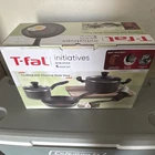 T-fal Initiatives 6-PIECE Nonstick Aluminum Pan Set Black, Oven Safe New. Price: $70.00.