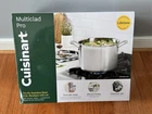 Brand New Cuisinart 8 Qt Stockpot Stainless Steel Multiclad Pro W/ Lid Tri Ply. Price: $95.00.