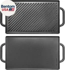 Cast Iron Reversible Griddle Double Sided Pan Perfect For Gas Grills New. Price: $45.86.