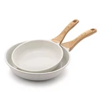 Sensarte Nonstick Frying Skillets, White Ceramic Coating Omelette Pans, H... New. Price: $78.36.
