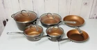 Ayesha Curry Hard Anodized Aluminum Cookware 10 Piece Set Used. Price: $84.00.