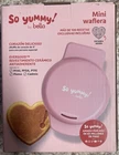 So Yummy By Bella Mini Valentine Pink Heart Shape Waffle Maker + Recipe Book New. Price: $19.99.