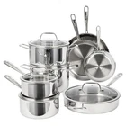 T-fal Pro Tri-ply Stainless Steel Cookware Set 13 Piece, 500F, Lids 350F, Tfal New. Price: $249.99.