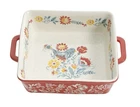 The Pioneer Woman Mazie Square Baker 2QT Stoneware 8X8 Discontinued. Price: $21.99.