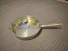 Wolfgang Puck Bistro 18/10 Collection 12" Fryer/saut Pan With Glass Lid. Used. Price: $24.00.