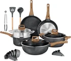Bakken-swiss 14-PIECE Kitchen Cookware Set Granite Non-stick Eco-friendly New. Price: $166.99.