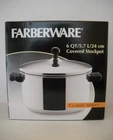 Farberware 6 Qt. Silver Classic Series Stainless Steel Covered Stock Pot Euc Used. Price: $24.95.