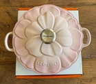 Creuset Signature Cast Iron Petal Shallow Casserole 2.25 Qt Shell Pink 26 New. Price: $349.99.
