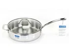 New Viking Large 3-PLY Stainless Steel Clad Saute Pan Pot Glass Lid 5.25 Qt. Price: $129.95.