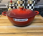Creuset Enameled Cast Iron Holly Soup Pot, 4 1/2-QT. Ceris New! Read. Price: $380.00.