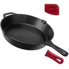 Cuisinel Cast Iron Skillet 12"-INCH Frying Pan Pre-seasoned Oven Safe Cookware New. Price: $33.33.